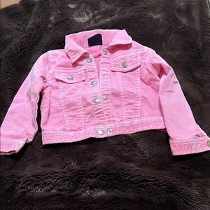 Charming Pink Kids Jean Jacket